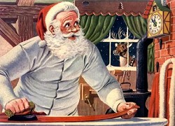 Greg's Christmas Puzzles - Christmas Santa getting ready for work