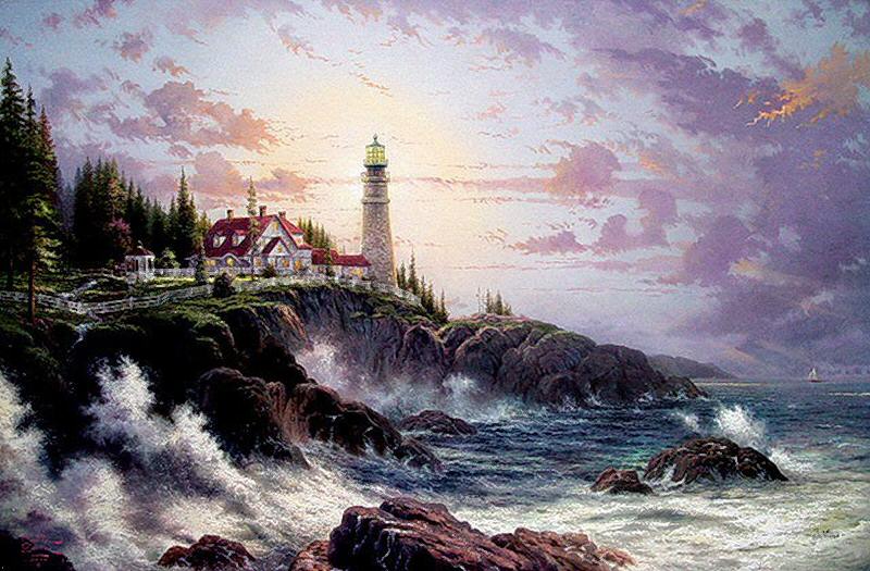 Clearing Storms (Seaside Memories IV) by Thomas Kinkade