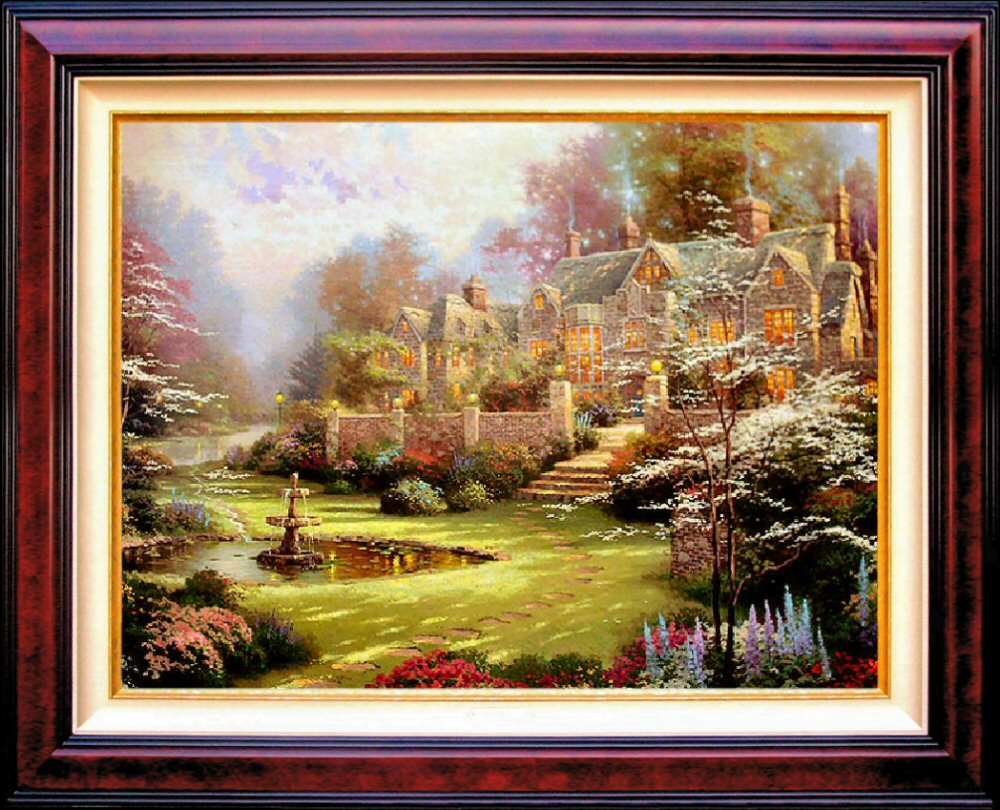 Gardens Beyond Spring Gate (Spring Gate III) by Thomas Kinkade 18x24