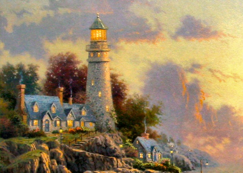 The Sea Of Tranquility Seaside Memories V Thomas Kinkade 18x27 