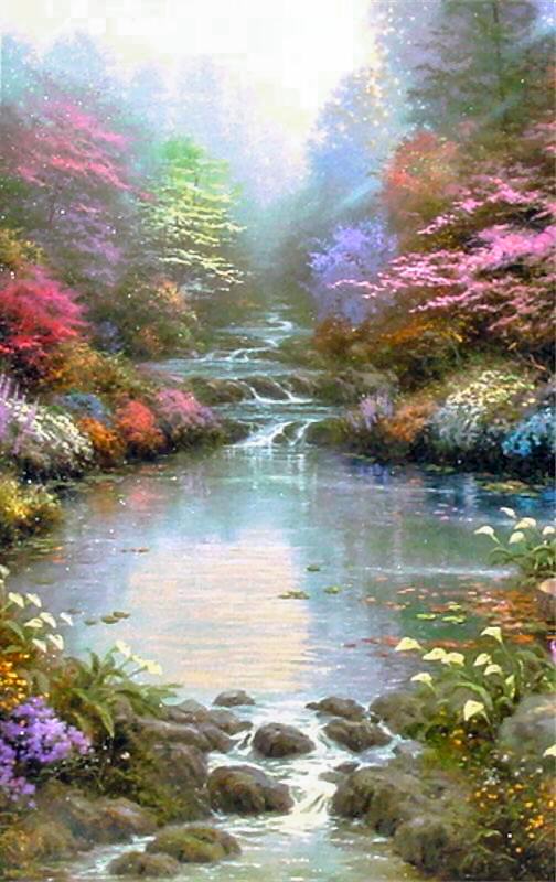 The Garden of Prayer Limited Edition Thomas Kinkade EPIC SIZE S/P Canvas