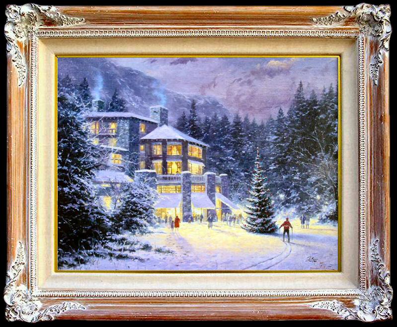Christmas at The Ahwahnee by Thomas Kinkade