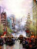 San Francisco, A View Down California Street From Nob Hill