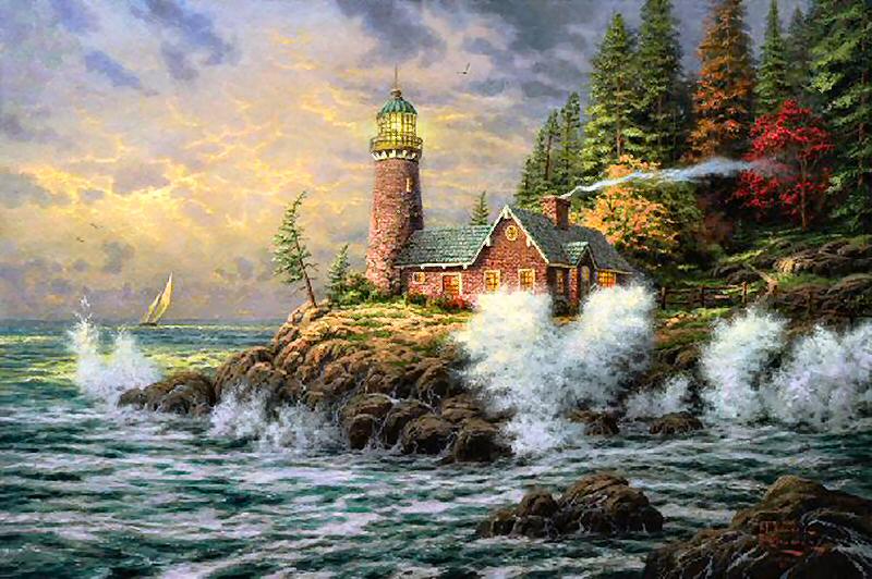 Courage Life Values Collection II By Thomas Kinkade LARGE 18x27 