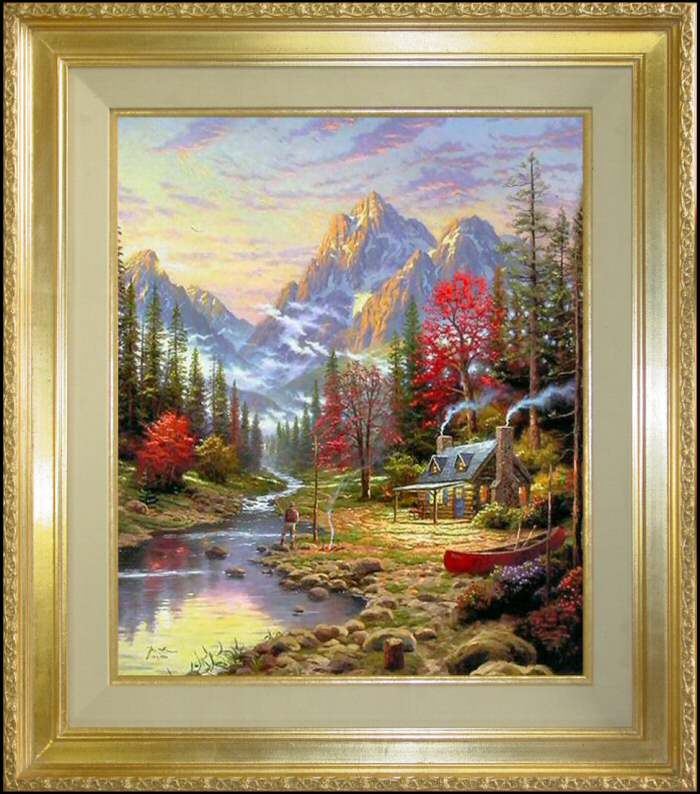 The Good Life 24x20 G/P Framed Limited Edition Thomas Kinkade Paintings