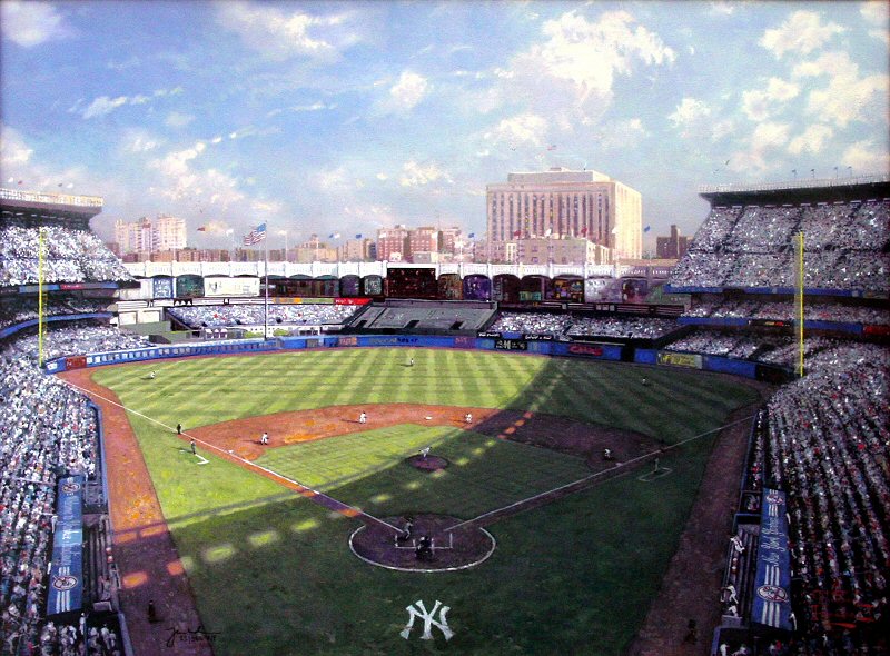Yankee Stadium by Thomas Kinkade