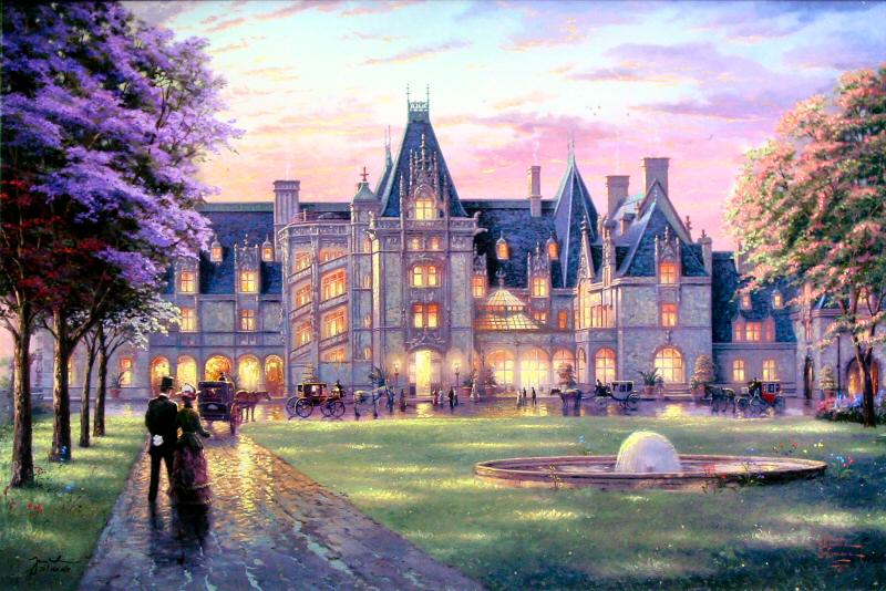 Elegant Evening at Biltmore by Thomas Kinkade
