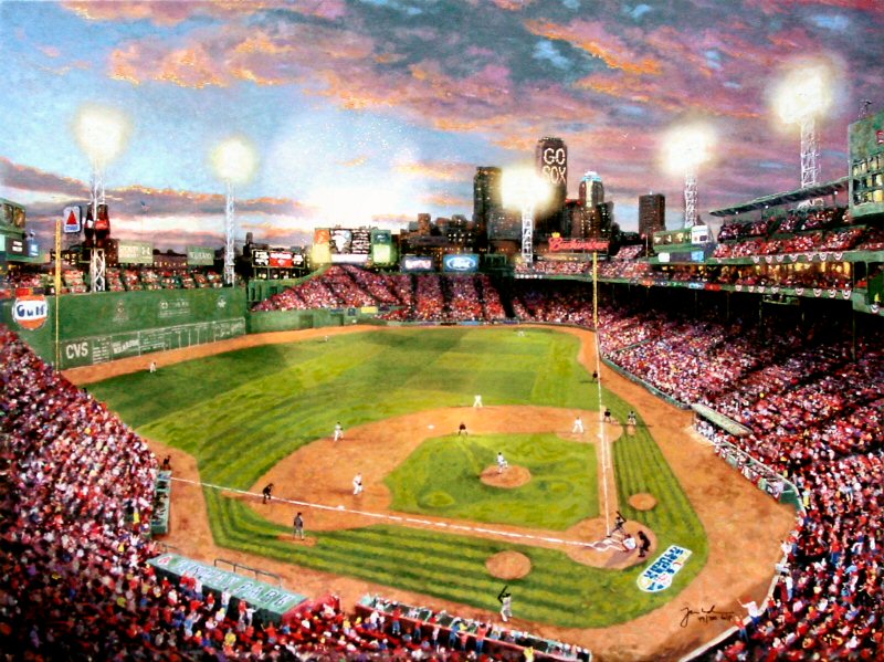 Fenway Park by Thomas Kinkade 18x24 Artist Proof A/P Limited Edition