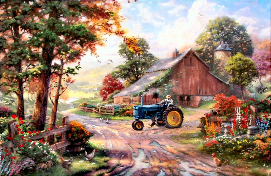 Summer s Heritage By Thomas Kinkade FRAMED 18x27 Examination Proof E P 