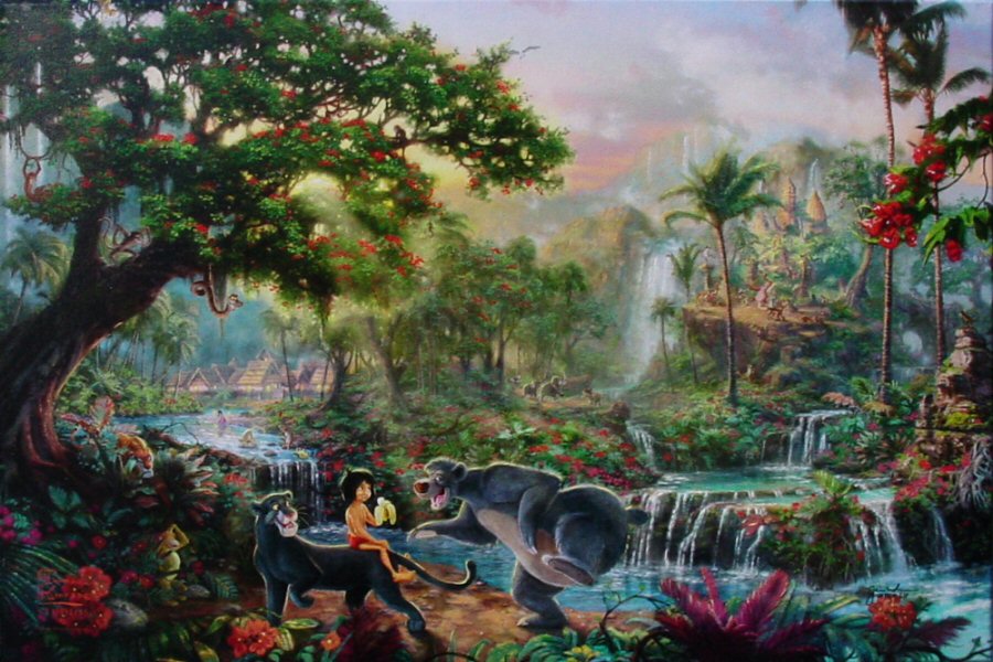 The Jungle Book (Disney Dreams X) by Thomas Kinkade 18x27